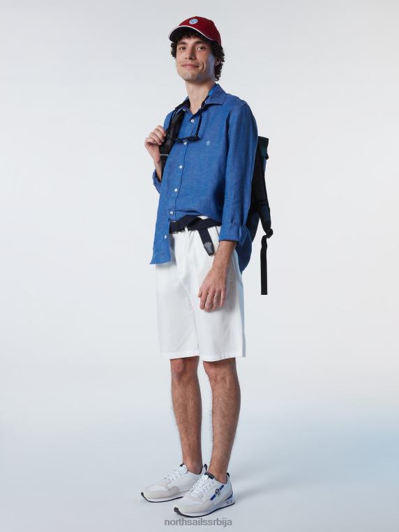 цхино шорц од органског памука бео одећу мушкарци PDV4J340 North Sails