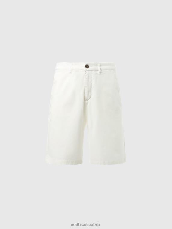 цхино шорц од органског памука бео одећу мушкарци PDV4J340 North Sails