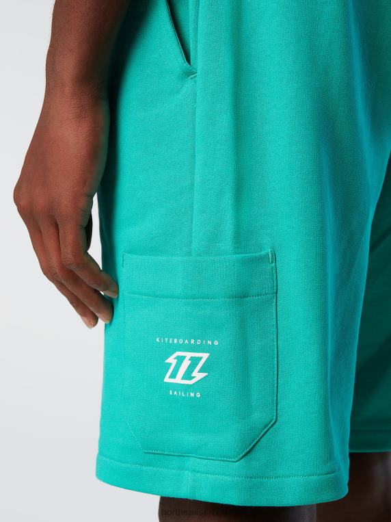 кратке тренирке зелен одећу мушкарци PDV4J345 North Sails