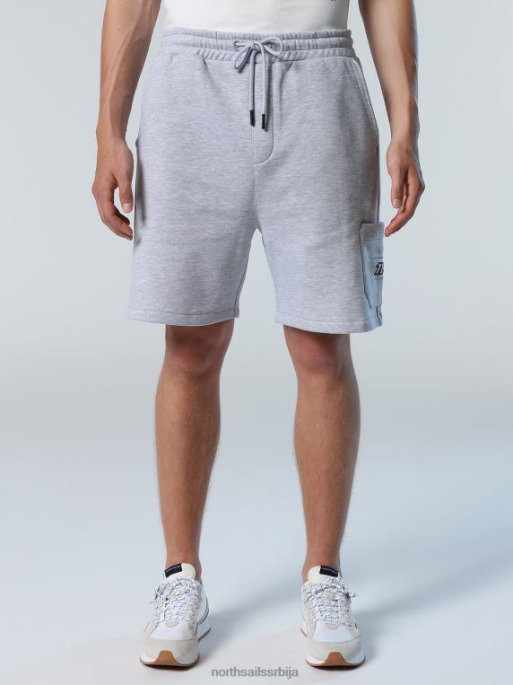 кратке тренирке сиви меланж одећу мушкарци PDV4J347 North Sails