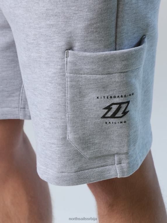 кратке тренирке сиви меланж одећу мушкарци PDV4J347 North Sails