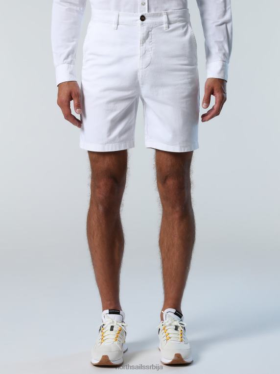 цхино шорц од органског памука бео одећу мушкарци PDV4J351 North Sails