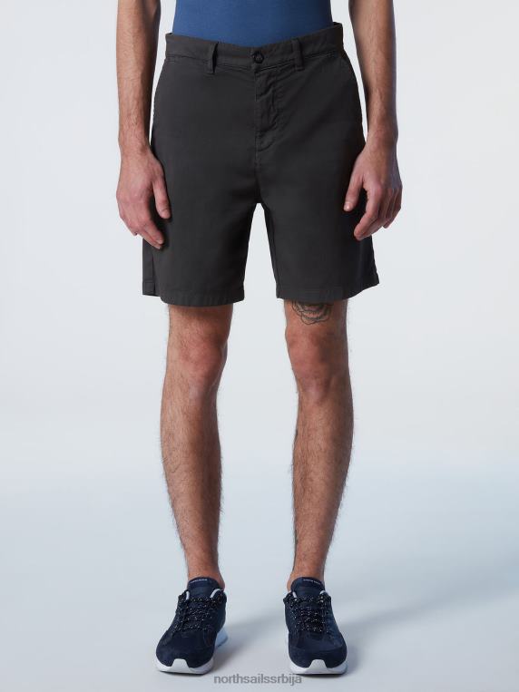 цхино шорц од органског памука асфалт одећу мушкарци PDV4J356 North Sails