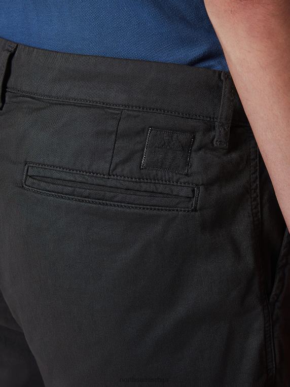 цхино шорц од органског памука асфалт одећу мушкарци PDV4J356 North Sails