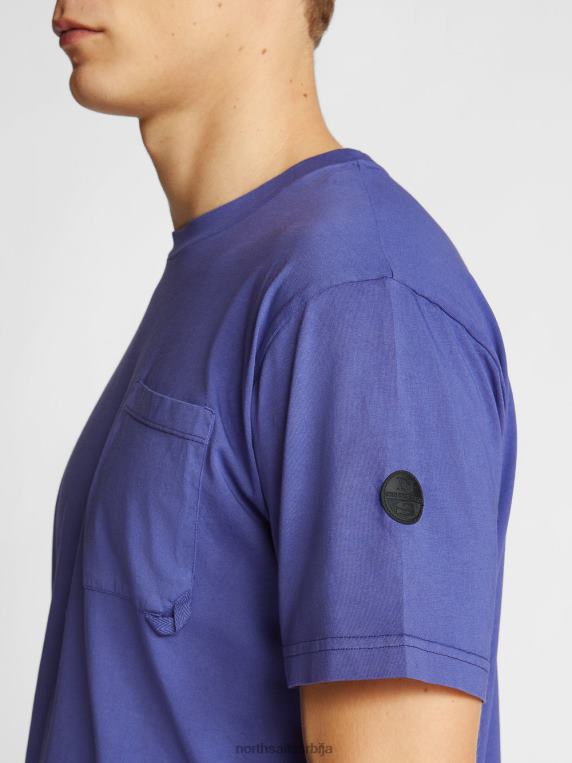 мајица кратких рукава талас плави одећу мушкарци PDV4J1101 North Sails