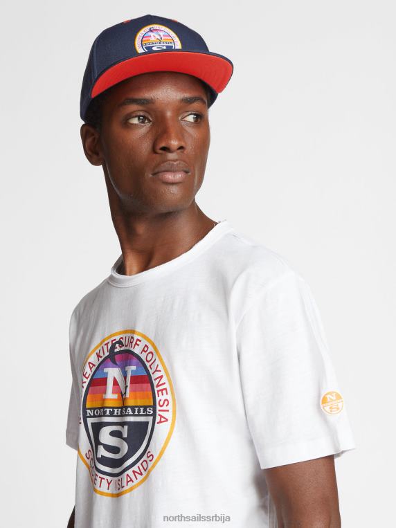 штампана мајица бео одећу мушкарци PDV4J1121 North Sails