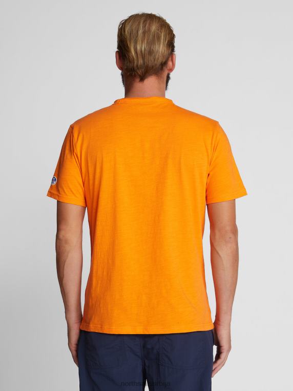 штампана мајица живахна наранџаста одећу мушкарци PDV4J1123 North Sails