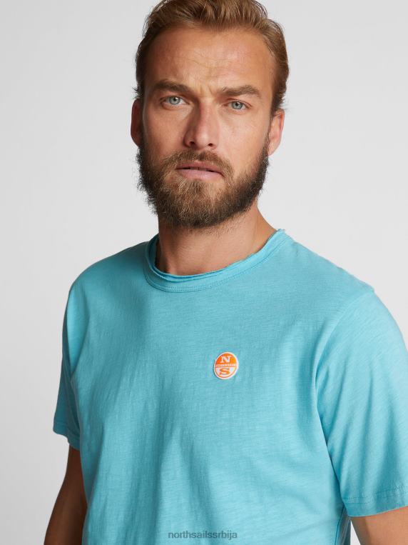штампана мајица небеско плаветнило одећу мушкарци PDV4J1124 North Sails