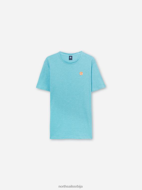 штампана мајица небеско плаветнило одећу мушкарци PDV4J1124 North Sails