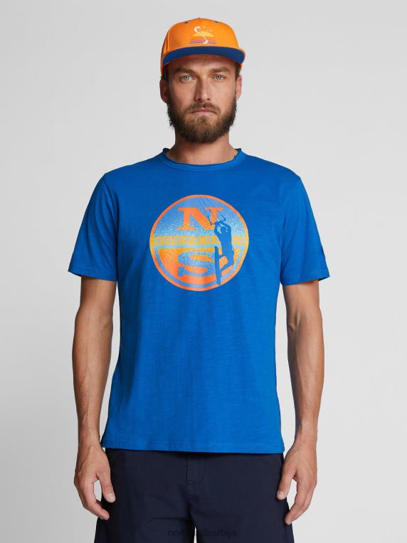 штампана мајица сноркел блуе одећу мушкарци PDV4J1125 North Sails