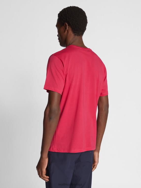 мајица са макси логом персијска црвена одећу мушкарци PDV4J1129 North Sails