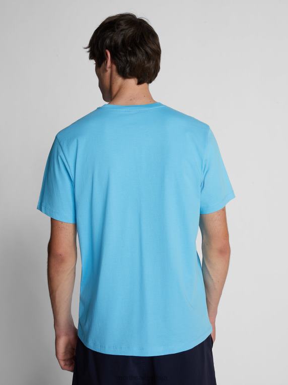 мајица са макси логом небеско плаветнило одећу мушкарци PDV4J1133 North Sails