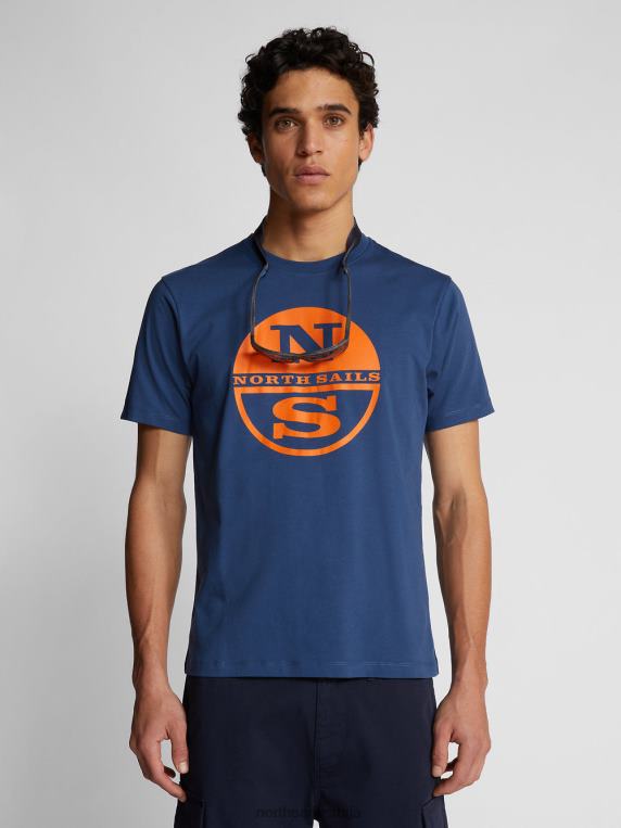 мајица са макси логом тамни тексас одећу мушкарци PDV4J1134 North Sails