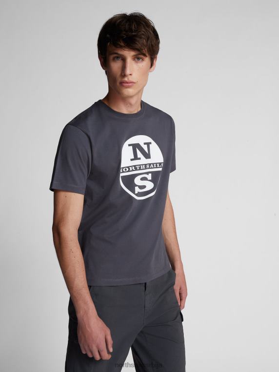 мајица са макси логом асфалт одећу мушкарци PDV4J1138 North Sails