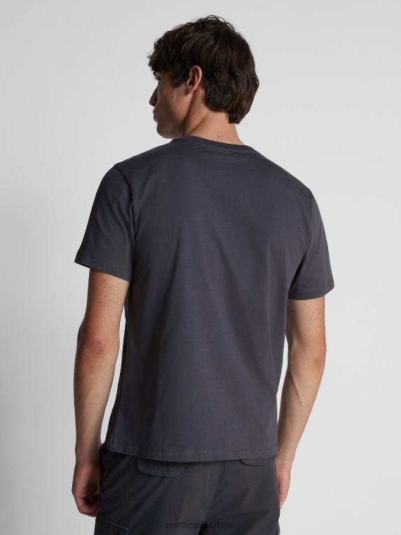 мајица са макси логом асфалт одећу мушкарци PDV4J1138 North Sails