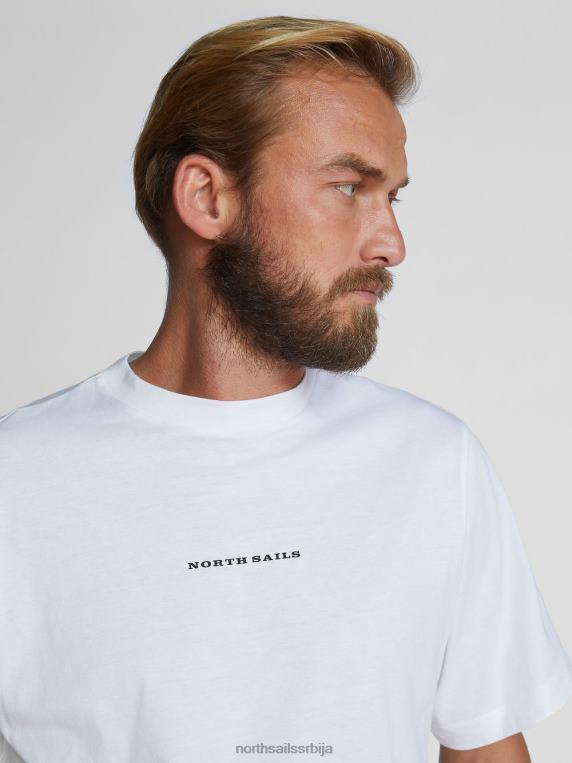 превелика мајица бео одећу мушкарци PDV4J1252 North Sails