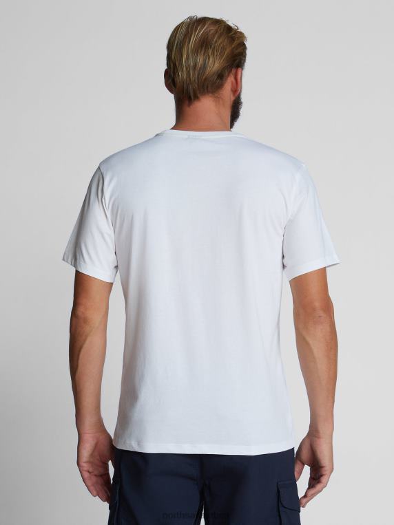 мајица са натписом бео одећу мушкарци PDV4J1255 North Sails