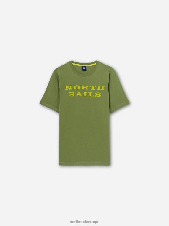 мајица са натписом маслинасто зелена одећу мушкарци PDV4J1257 North Sails