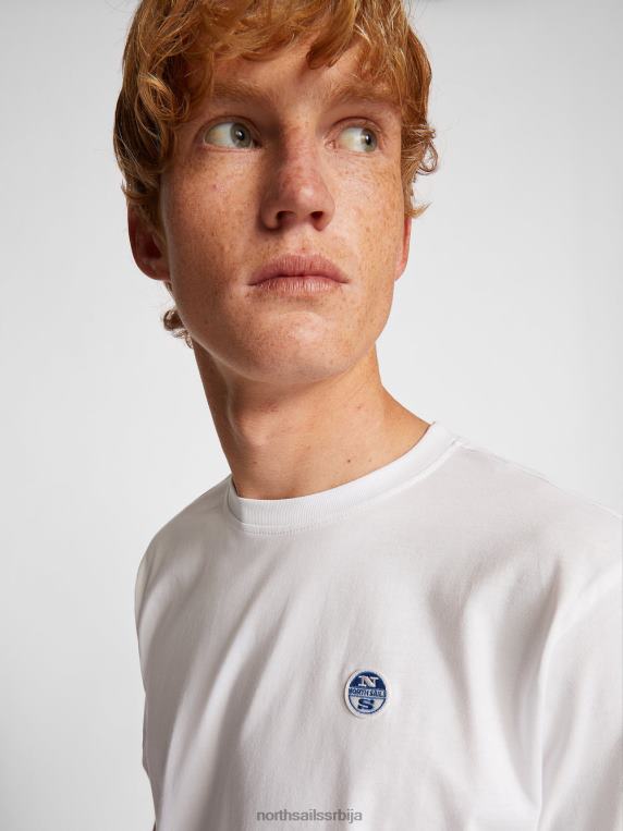 мајица кратких рукава бео одећу мушкарци PDV4J1270 North Sails