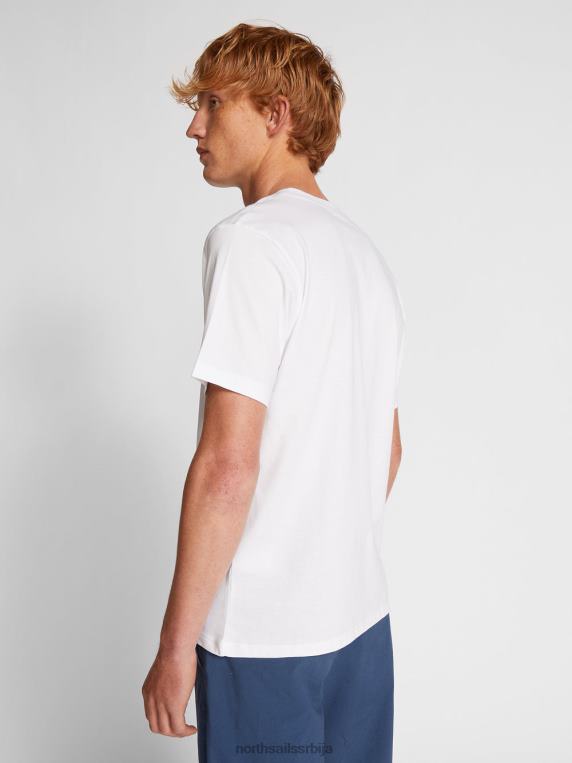 мајица кратких рукава бео одећу мушкарци PDV4J1270 North Sails