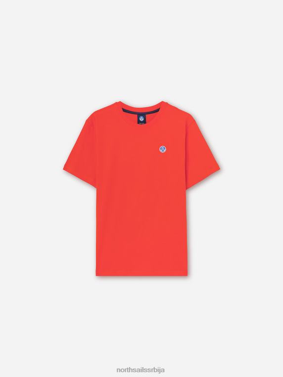мајица кратких рукава црвена одећу мушкарци PDV4J1271 North Sails