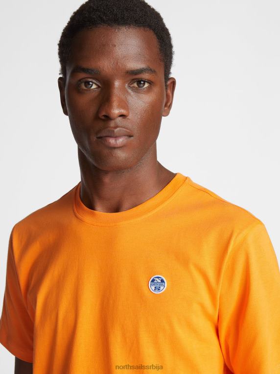 мајица кратких рукава живахна наранџаста одећу мушкарци PDV4J1273 North Sails