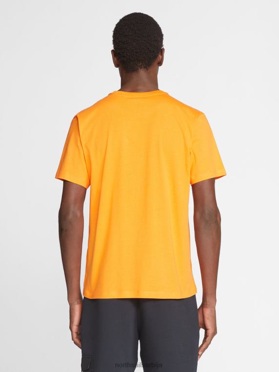 мајица кратких рукава живахна наранџаста одећу мушкарци PDV4J1273 North Sails