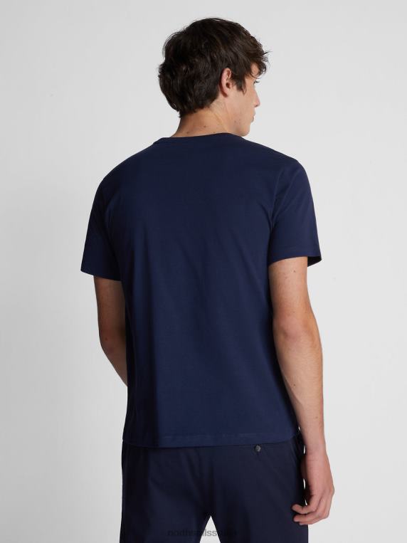 мајица кратких рукава Морнарско плаво одећу мушкарци PDV4J1276 North Sails