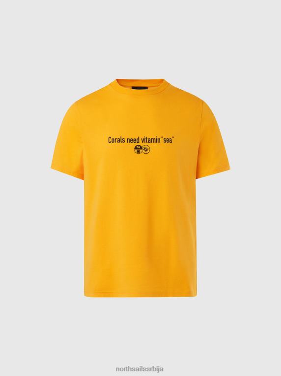 мајица кораљних баштована светли невен одећу мушкарци PDV4J132 North Sails