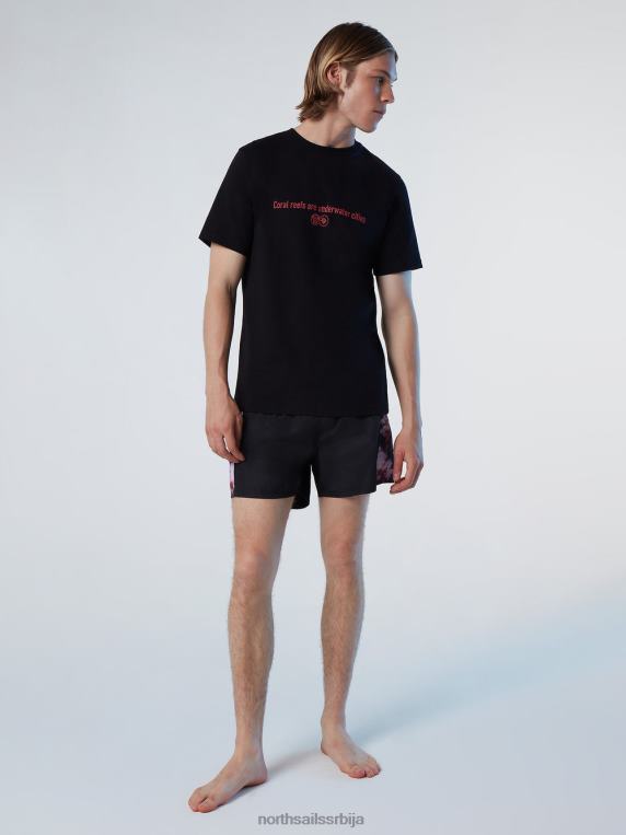 мајица кораљних баштована црн одећу мушкарци PDV4J133 North Sails