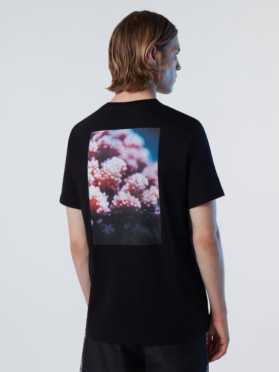 мајица кораљних баштована црн одећу мушкарци PDV4J133 North Sails