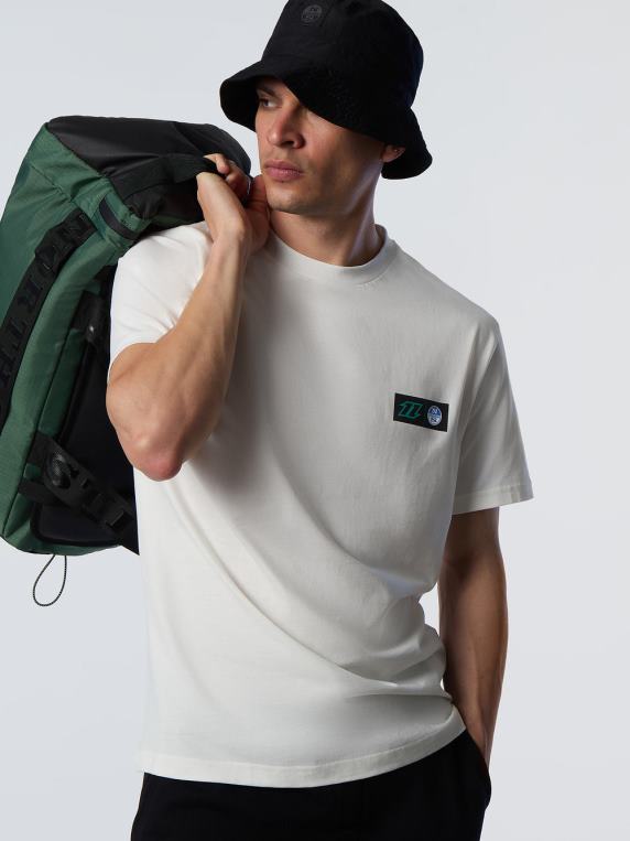 мајица са графичким принтом бео одећу мушкарци PDV4J134 North Sails