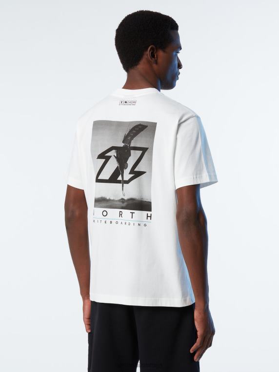мајица са графичким принтом бео одећу мушкарци PDV4J138 North Sails