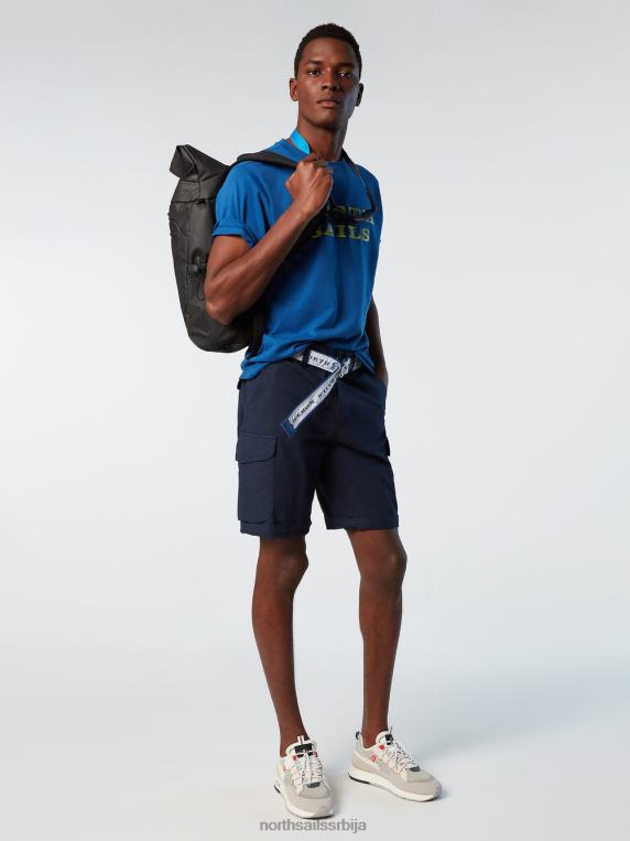 мајица са принтом на грудима океанско плаво одећу мушкарци PDV4J140 North Sails