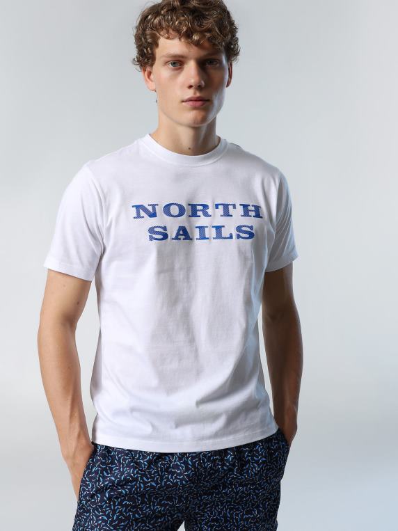 мајица са принтом на грудима бео одећу мушкарци PDV4J141 North Sails