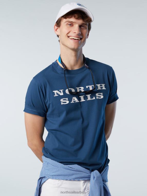 мајица са принтом на грудима тамни тексас одећу мушкарци PDV4J142 North Sails