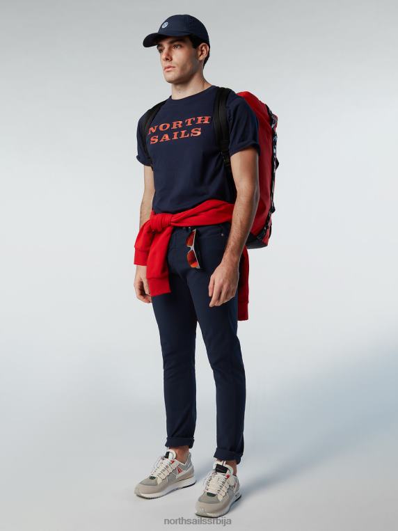 мајица са принтом на грудима Морнарско плаво одећу мушкарци PDV4J143 North Sails