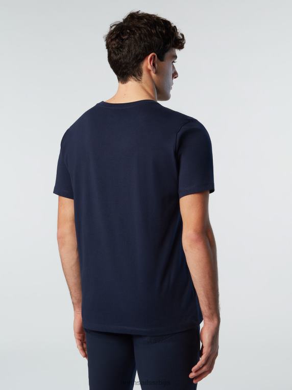 мајица са принтом на грудима Морнарско плаво одећу мушкарци PDV4J143 North Sails