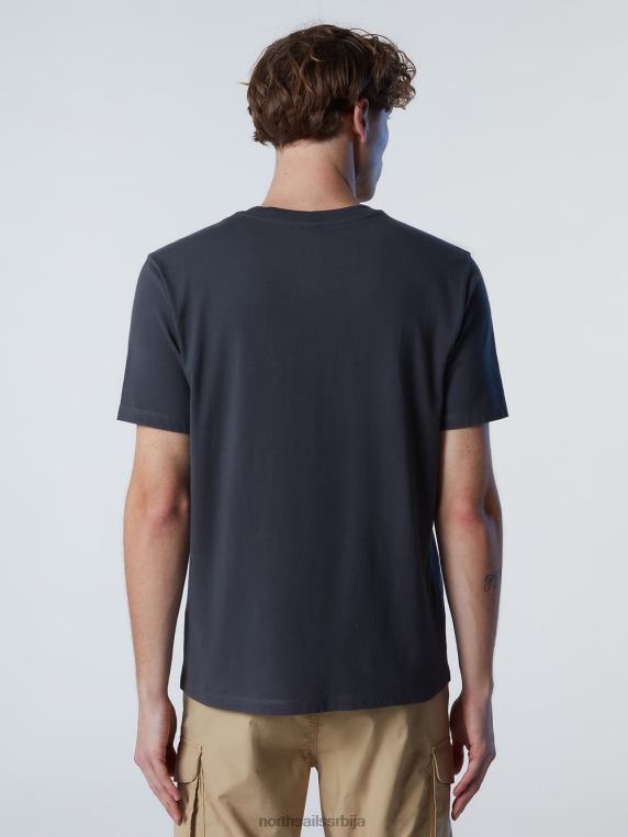 мајица са принтом на грудима асфалт одећу мушкарци PDV4J146 North Sails