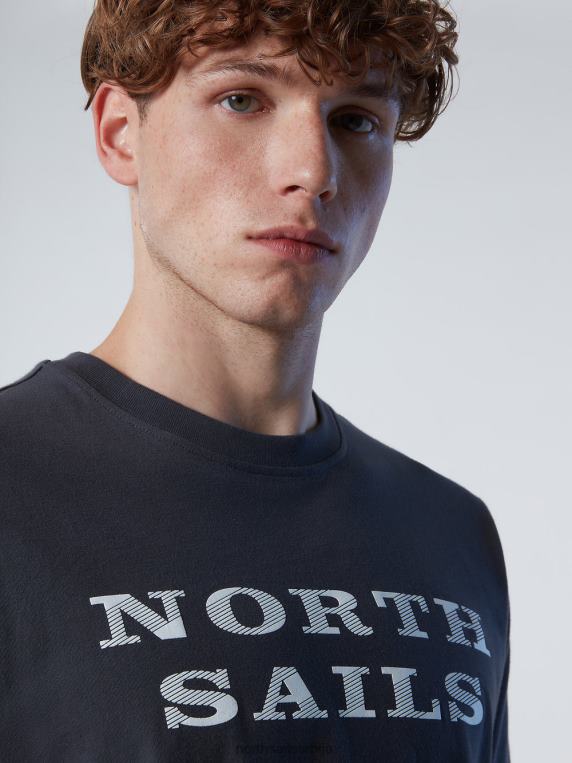 мајица са принтом на грудима асфалт одећу мушкарци PDV4J146 North Sails