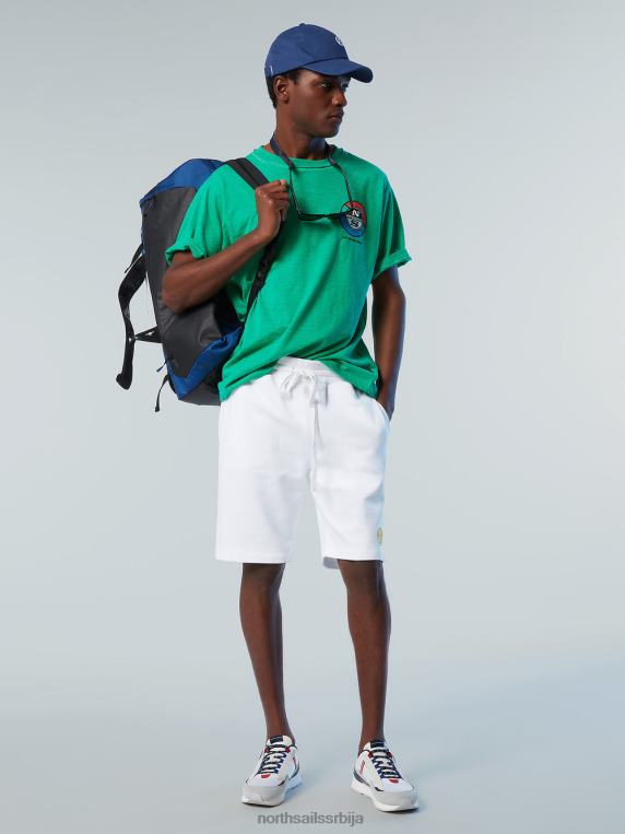 мајица са графичким принтом башта зелена одећу мушкарци PDV4J149 North Sails