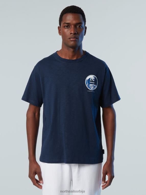 мајица са графичким принтом Морнарско плаво одећу мушкарци PDV4J150 North Sails