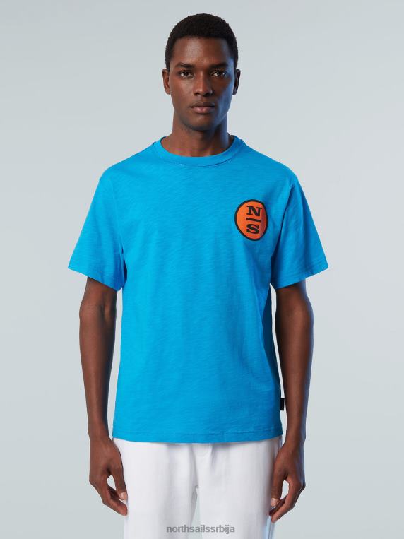 мајица са графичким принтом тиркизно одећу мушкарци PDV4J151 North Sails
