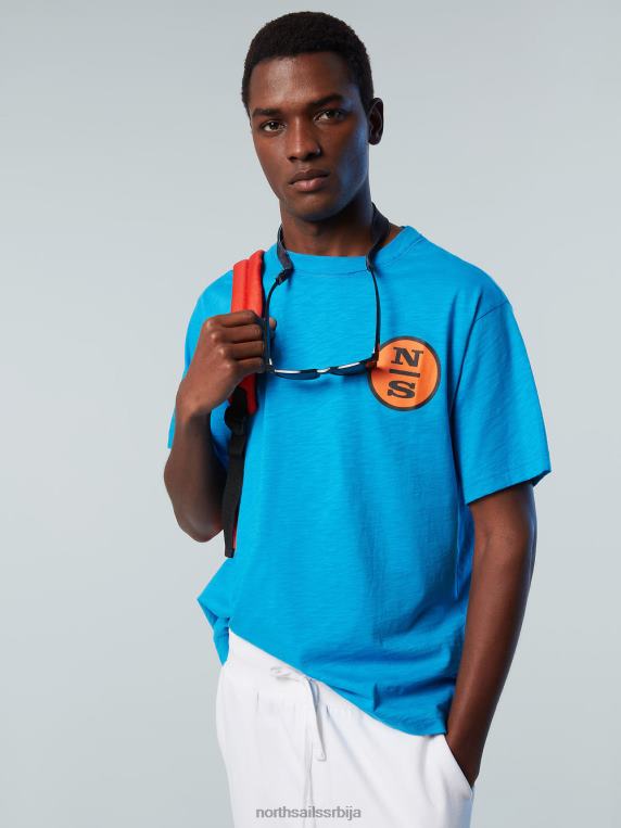 мајица са графичким принтом тиркизно одећу мушкарци PDV4J151 North Sails