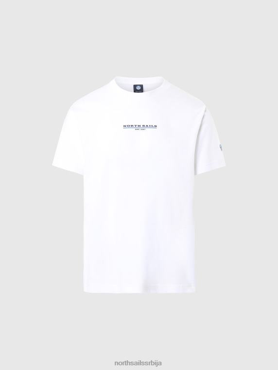 мајица са принтом на грудима бео одећу мушкарци PDV4J152 North Sails