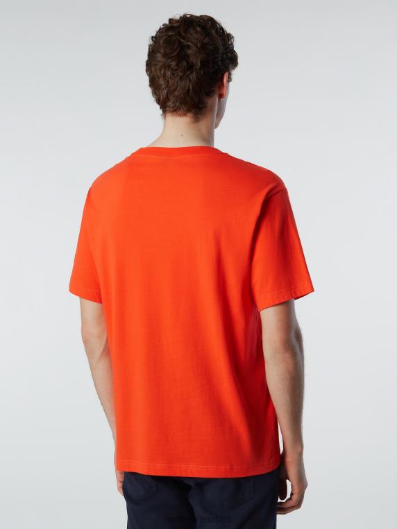 мајица са принтом на грудима светло наранџаста одећу мушкарци PDV4J153 North Sails