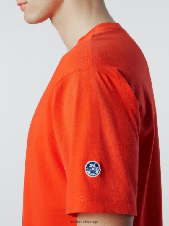 мајица са принтом на грудима светло наранџаста одећу мушкарци PDV4J153 North Sails