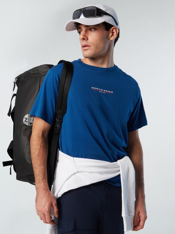 мајица са принтом на грудима океанско плаво одећу мушкарци PDV4J154 North Sails