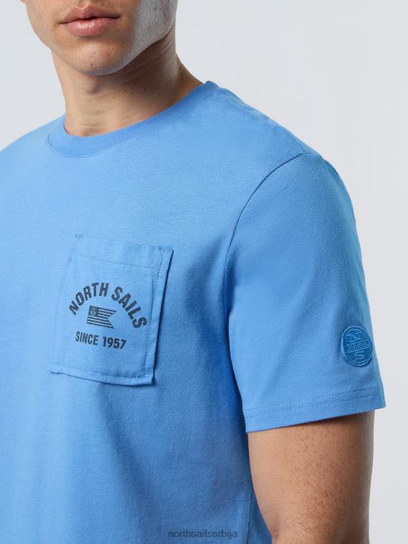 мајица са џепом на грудима различка плава одећу мушкарци PDV4J161 North Sails