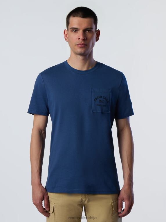 мајица са џепом на грудима тамни тексас одећу мушкарци PDV4J163 North Sails